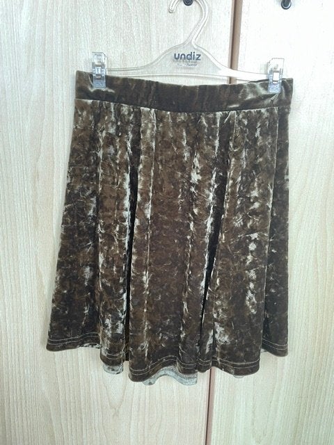 Olijfgroene fluwelen rok, Kleding | Dames, Ophalen, Zo goed als nieuw, Maat 36 (S), JDY
