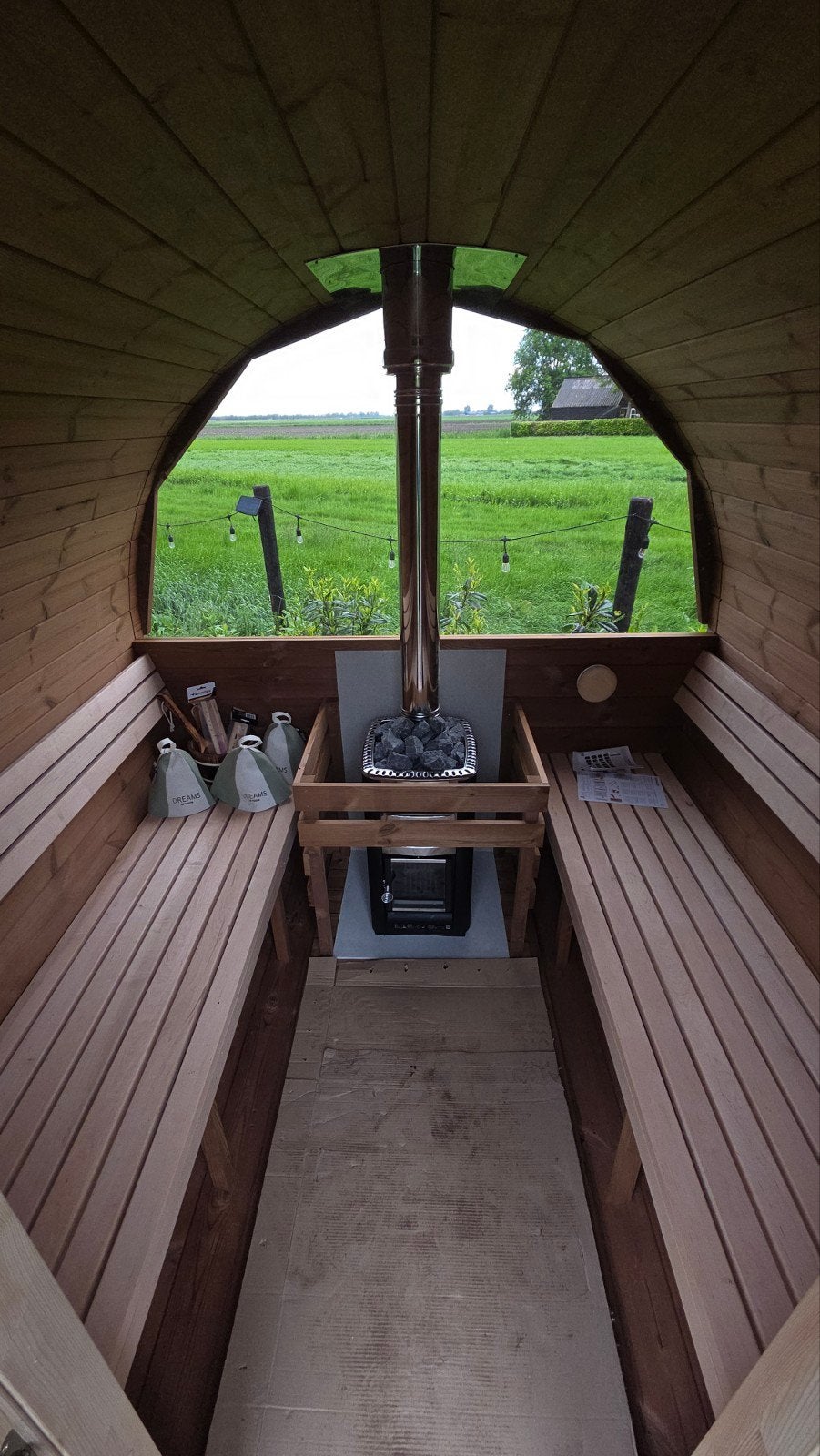 Sauna en tonneau de 2,5 m - Livraison et installation gratui, Enlèvement ou Envoi