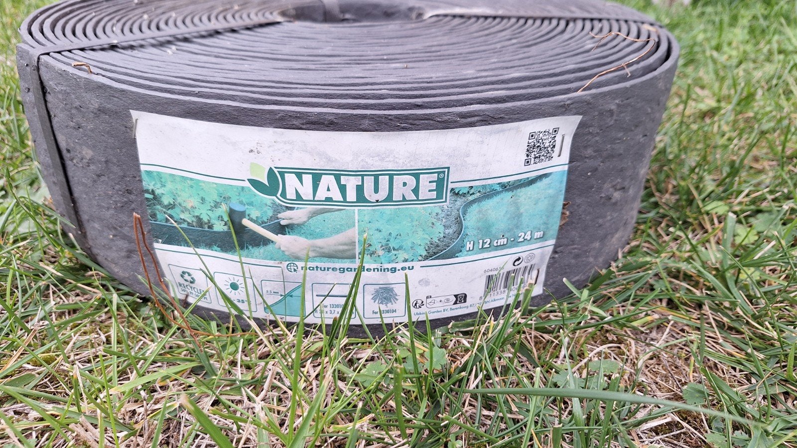 Nature borderrand zwart 5mm H12cmx24m, Moins de 25 cm, Bordure, 200 cm ou plus, Comme neuf