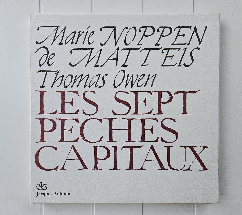 De zeven hoofdzonden van Marie Noppen de Matteis, Ophalen of Verzenden, Nieuw, Thomas Owen