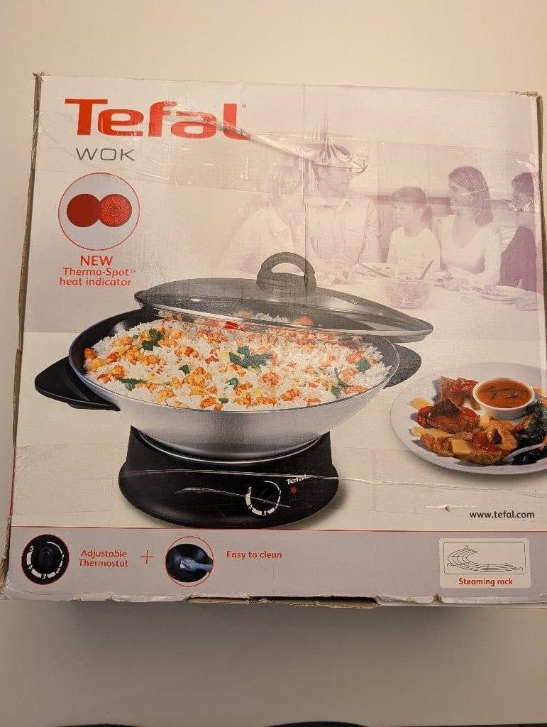 Tefal Wok Pan, Overige materialen, Tefal, Antiaanbaklaag, Nieuw