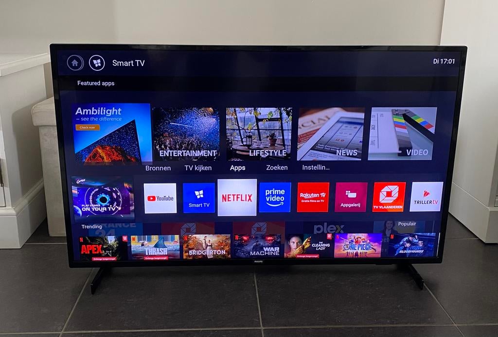 Philips smart tv 43 inch/110 cm nieuwstaat,youtube/netflix, TV, Hi-fi & Vidéo, Télévisions, Enlèvement ou Envoi, Comme neuf, Philips