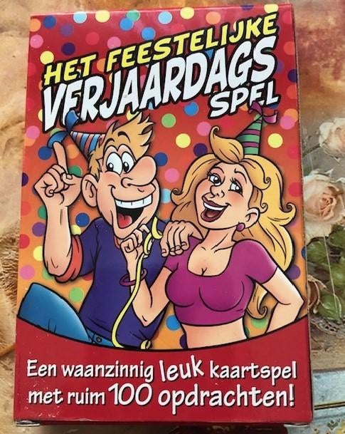 het feestelijke verjaardagskaartspel met 100 opdrachten, Ophalen of Verzenden, Nieuw