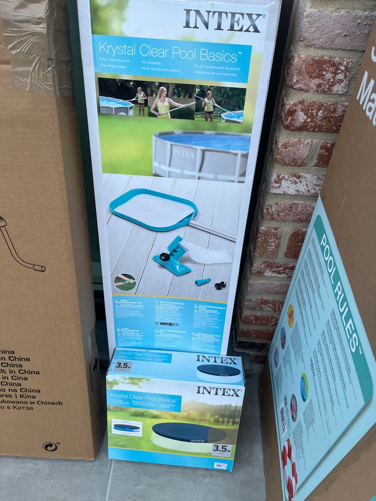 Intex zwembad nieuw volledige set + zandfilterpomp, 200 à 400 cm, 300 cm ou plus, Rond, Comme neuf