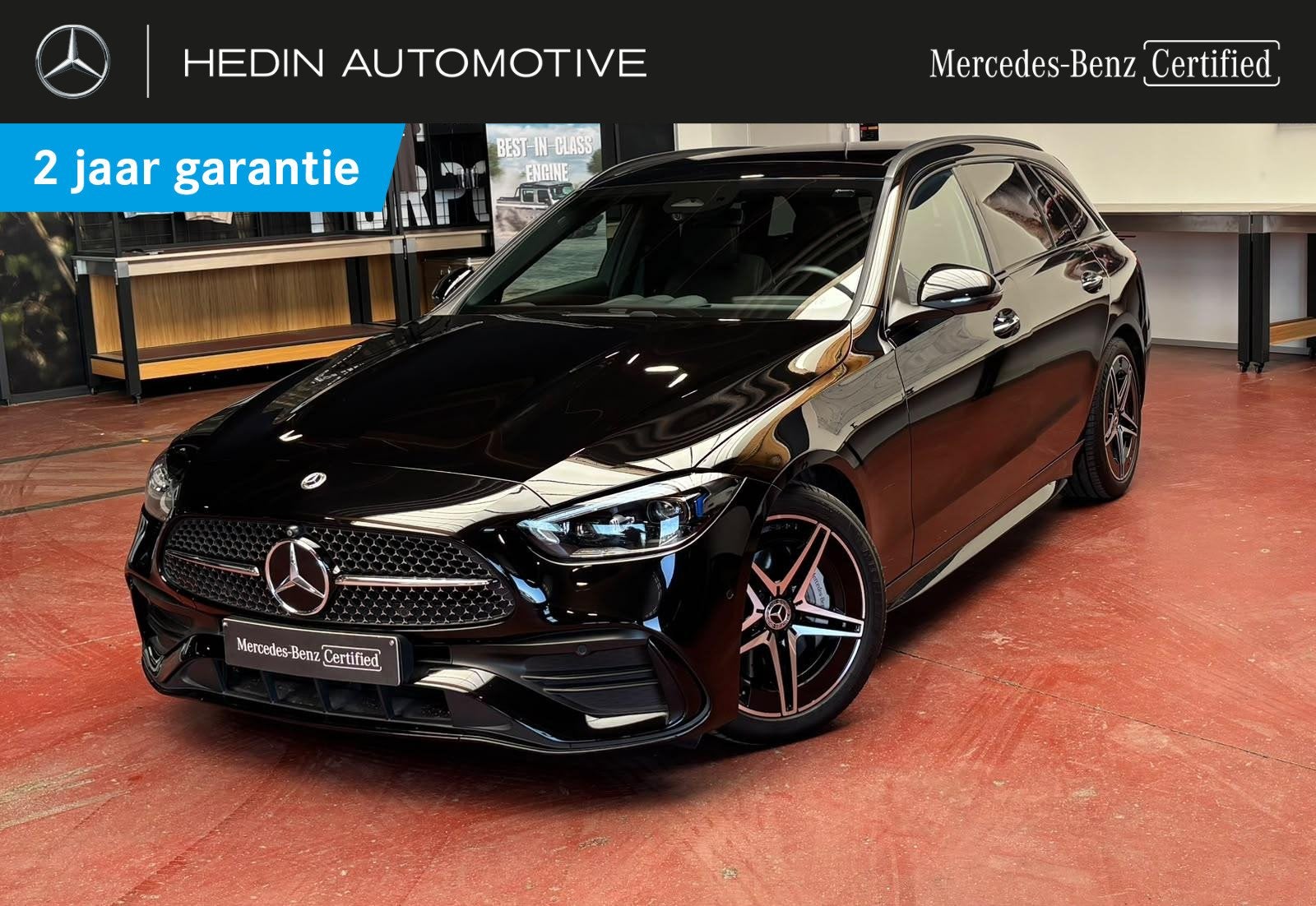 Mercedes-Benz C-Klasse 180 Break AMG Line | Panoramisch Dak, Automaat, Zwart, 4 cilinders, Zwart