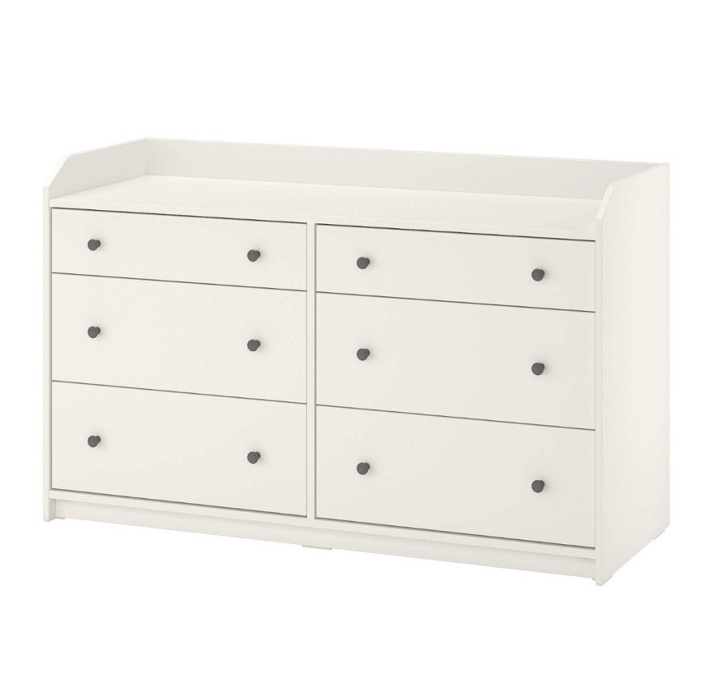 IKEA HAUGA dressoir met 6 laden, Huis en Inrichting, Kasten | Ladekasten, Ophalen, 100 tot 150 cm, 5 laden of meer, Zo goed als nieuw