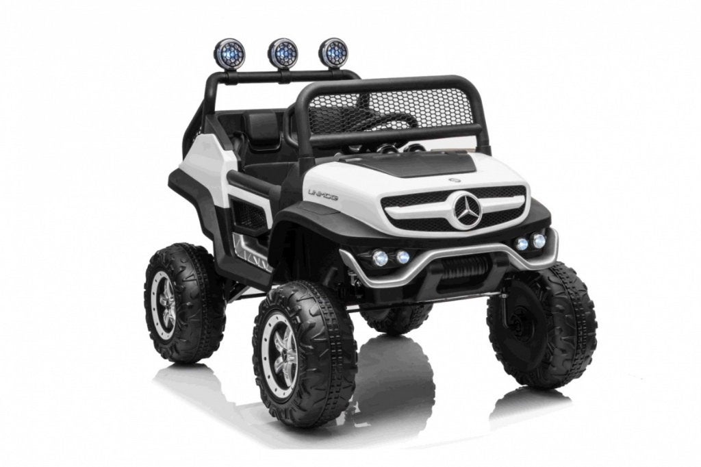 Voiture électrique enfant • MERCEDES UNIMOG • 4x4 • 2x12V7Ah