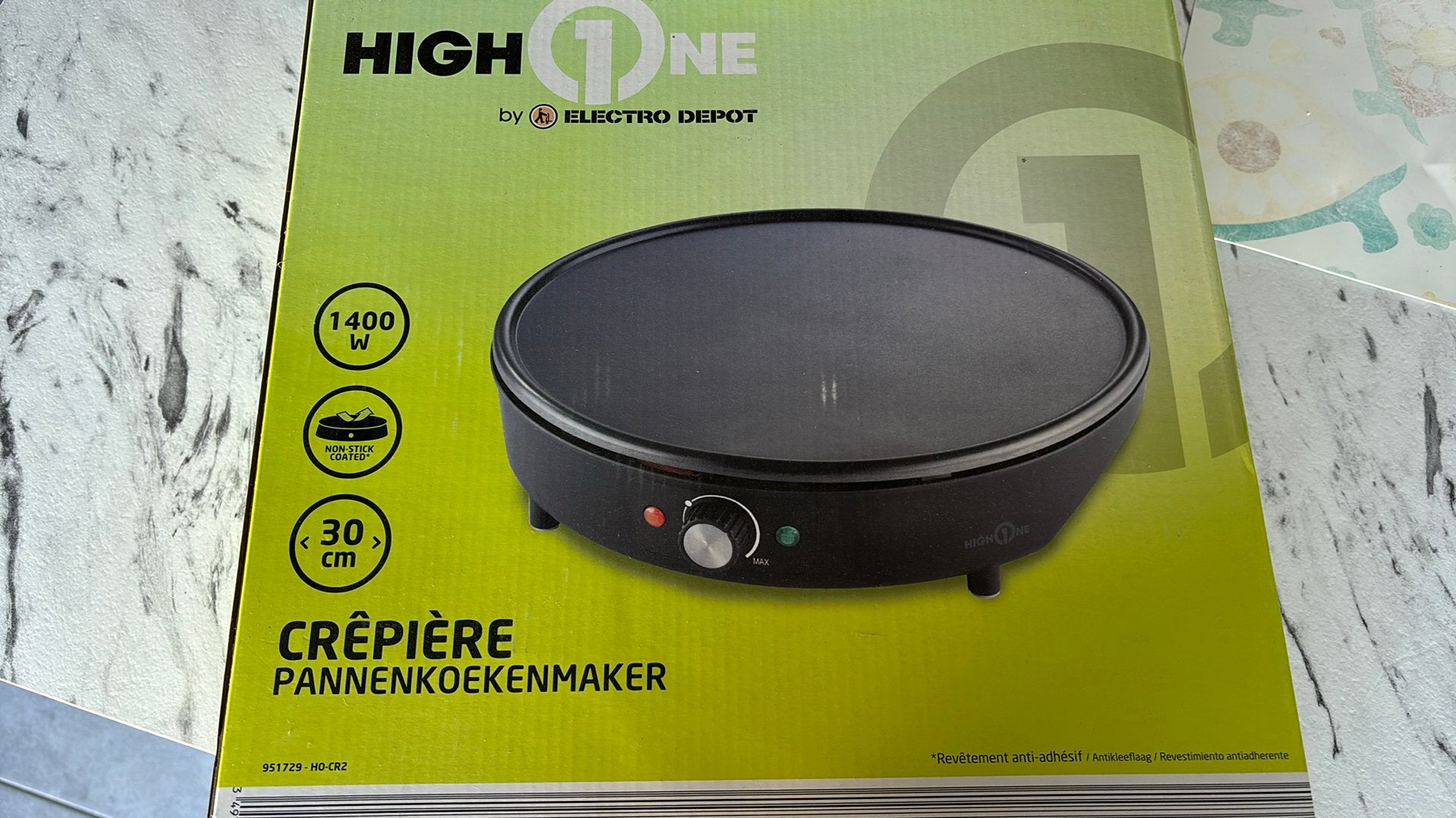 Pannenkoekenmaker, Ophalen, Overige typen, Zo goed als nieuw, Zwart