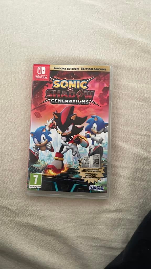 Sonic shadow generations maar 1 keer hebruikt, 1 joueur, Enlèvement, Comme neuf, À partir de 7 ans