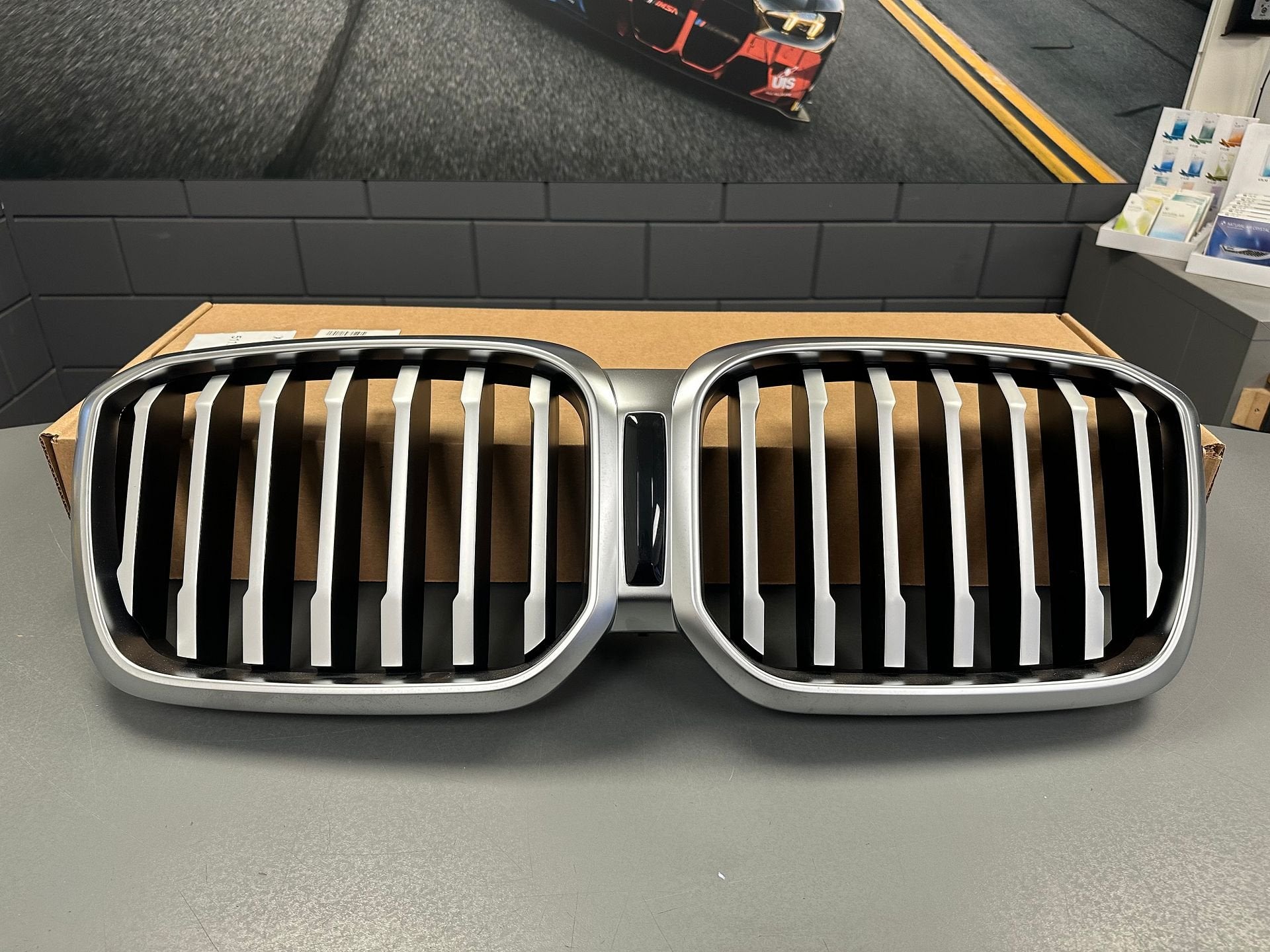 Zilveren nierengrille voor BMW X3 G01 LCI, Gebruikt, -, -, Ophalen of Verzenden