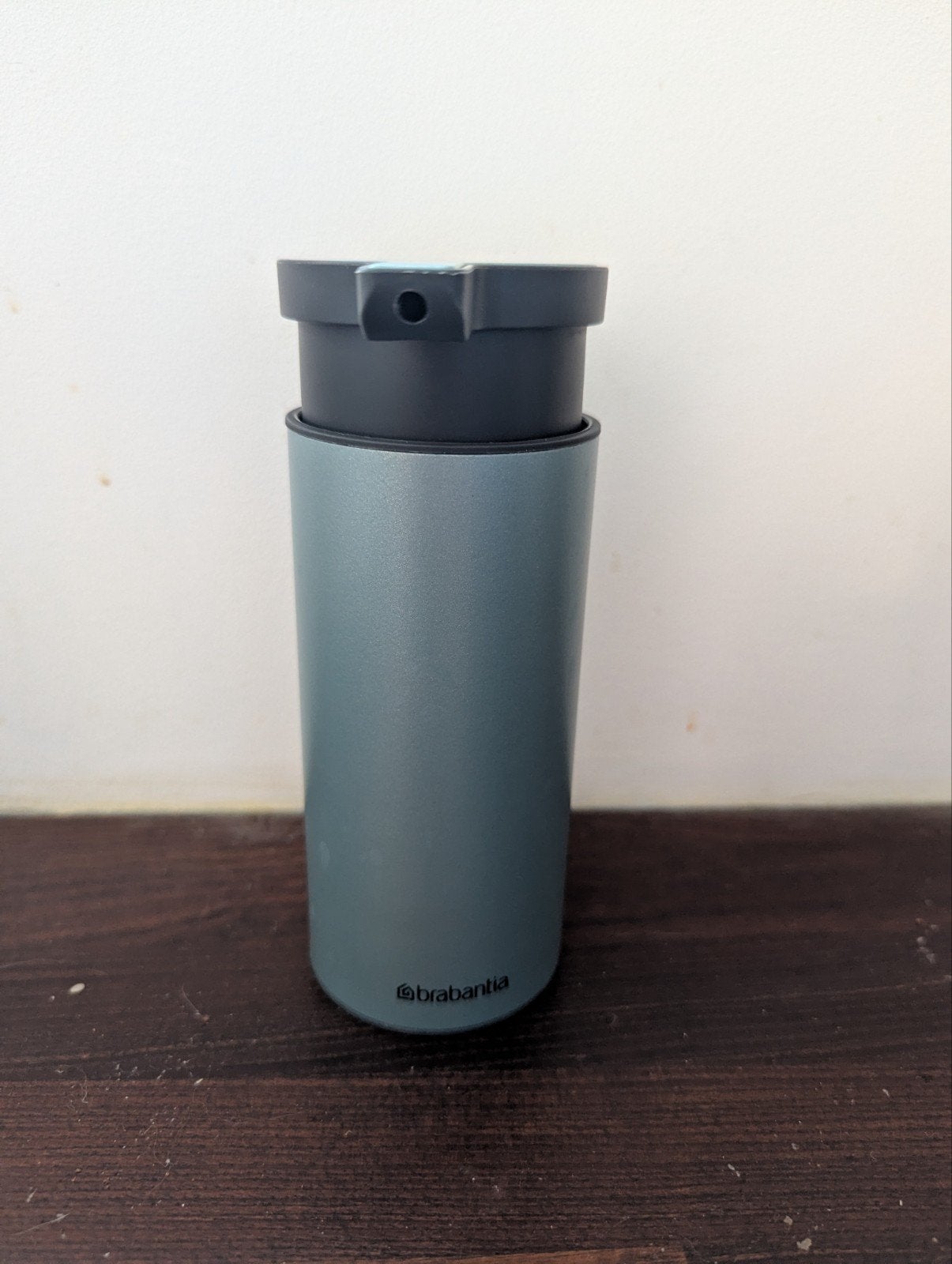 Zeeppomp 200ml, metallic mint, Huis en Inrichting, Woonaccessoires | Prullenbakken, Zo goed als nieuw, Ophalen