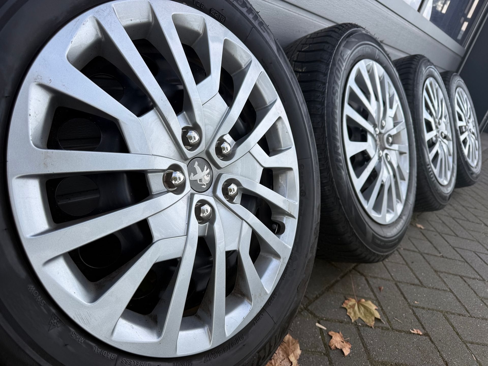 17 " Peugeot 3008 5008 4008 velgen Bridgestone winterbanden, Pneus et Jantes, Véhicule de tourisme, -, 17 pouces