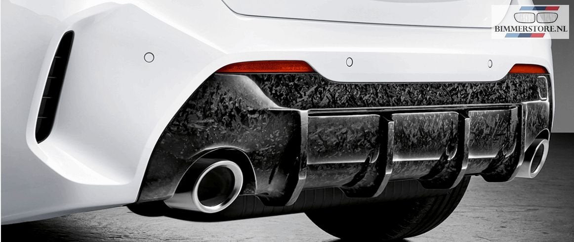 M - Diffuser carbon voor achterbumper nieuw BMW 1 serie F40, Auto-onderdelen, Carrosserie, Ophalen, Nieuw, Achter, Bumper