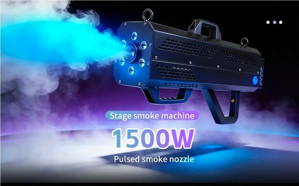 Rookmachine GUN 1500 watt, Ophalen, Rookmachine, Kleur