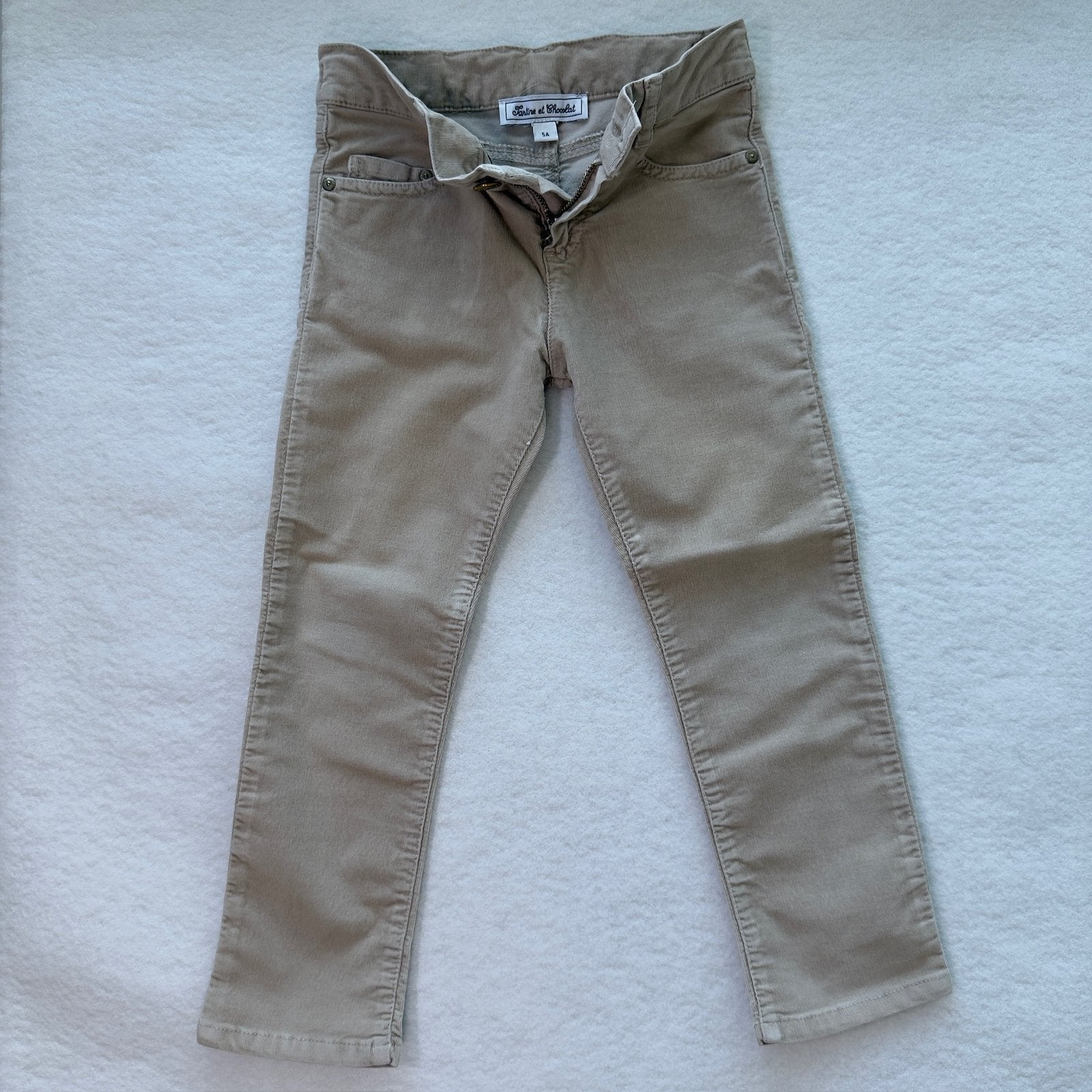 Tartine & Chocolat - fijn ribfluweel broekje - 5 jaar, Ophalen, Zo goed als nieuw, Jongen, Broek