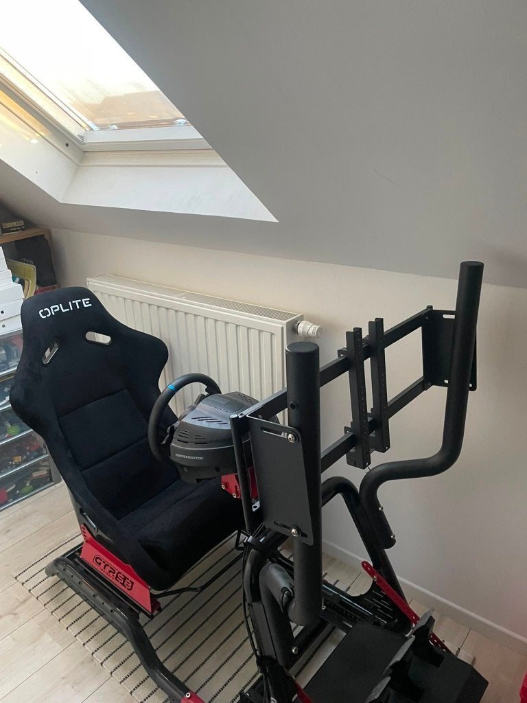 Siège de simulation Oplite GTR S8 + Trustmaster T300rs, Enlèvement, Comme neuf, Support
