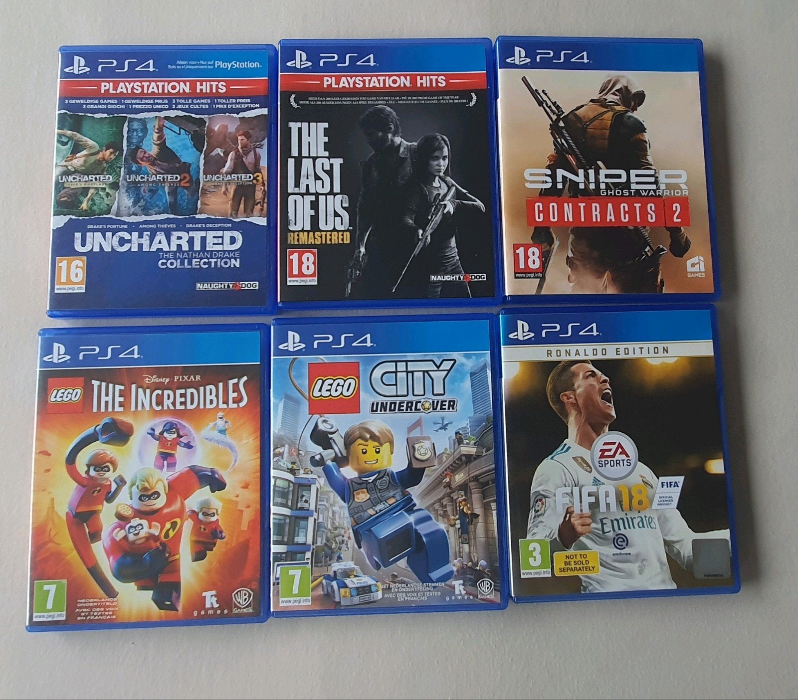 jeux PS4 tous sans rayures, Enlèvement