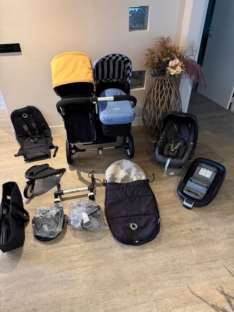Bugaboo donkey kinderwagen met maxi cosi set, Bugaboo, Ophalen, Kinderwagen, Luchtbanden