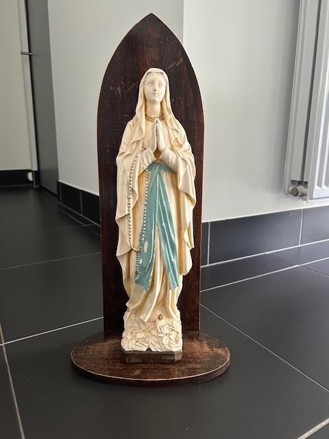 Beeld Maria Mariabeeld met staander heiligenbeeld, Ophalen