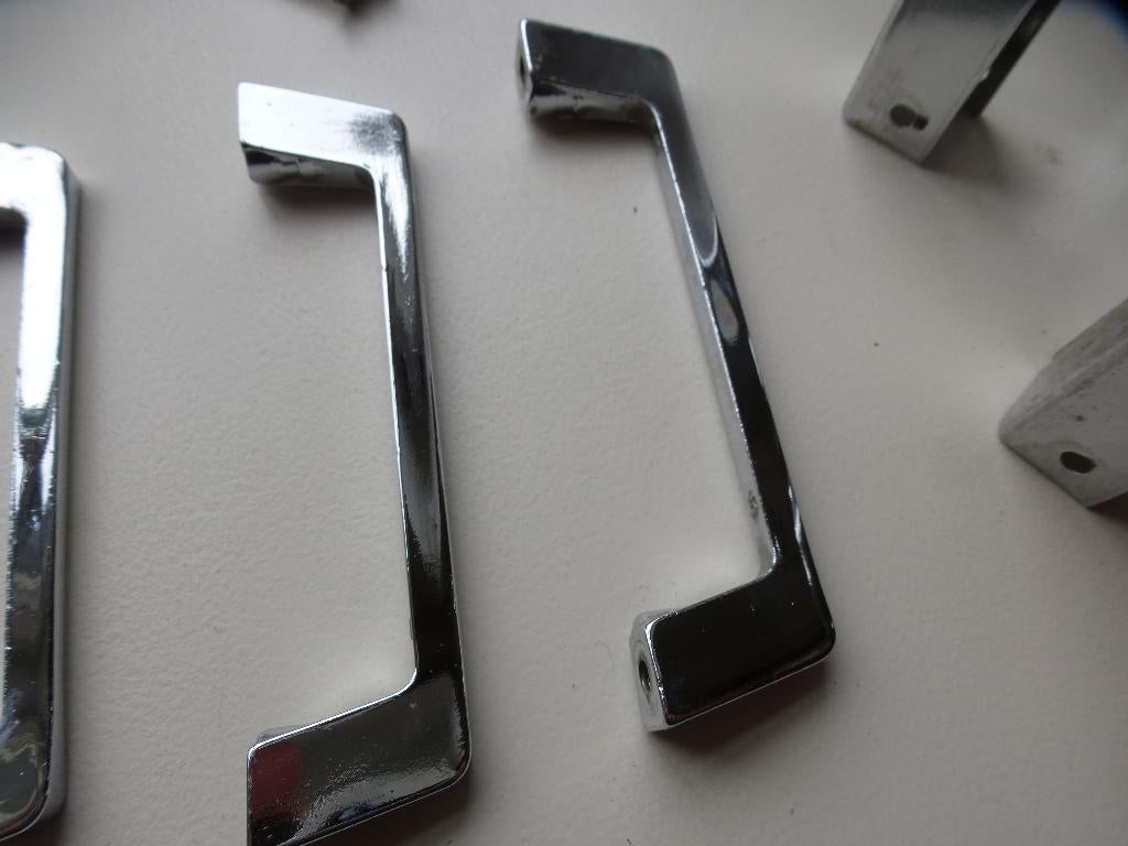 vintage metalen deurgrepen / ladegrepen, Antiek en Kunst, Ophalen of Verzenden