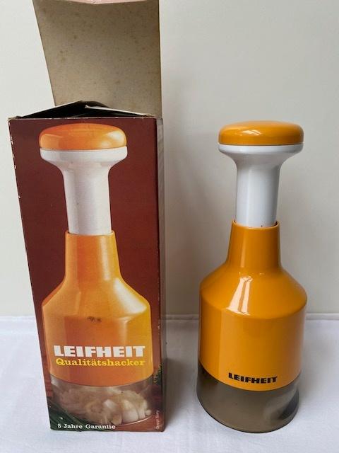 hachoir Leifheit orange - vintage - rétro, Neuf, Enlèvement ou Envoi, Autres marques, Trancheuse