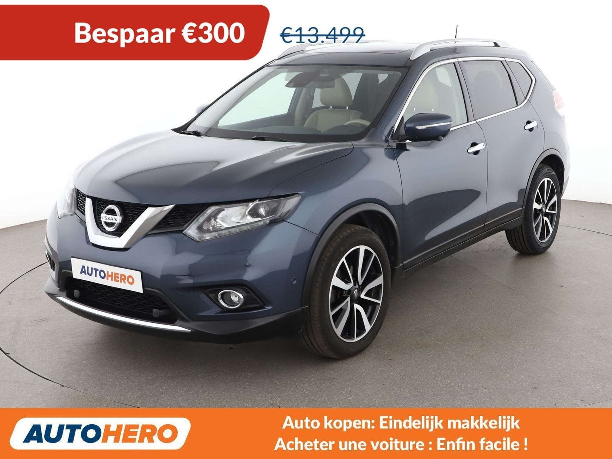 Nissan X-Trail 1.6 dCi Tekna (année de construction 2017), Autos, Cuir, Achat, 139 g/km, Beige