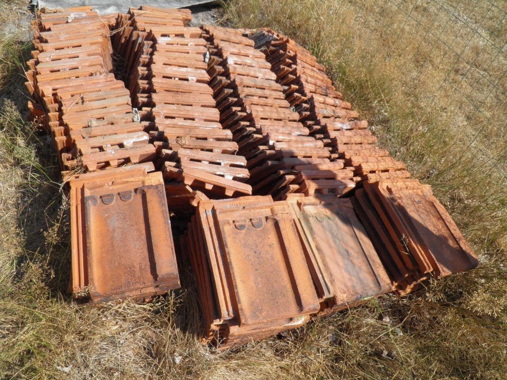 Lotje, rode klein TTR pannen +/- 140 st., Doe-het-zelf en Bouw, Dakpannen en Dakbedekking, Ophalen, Gebruikt, Steen of Klei, Dakpannen