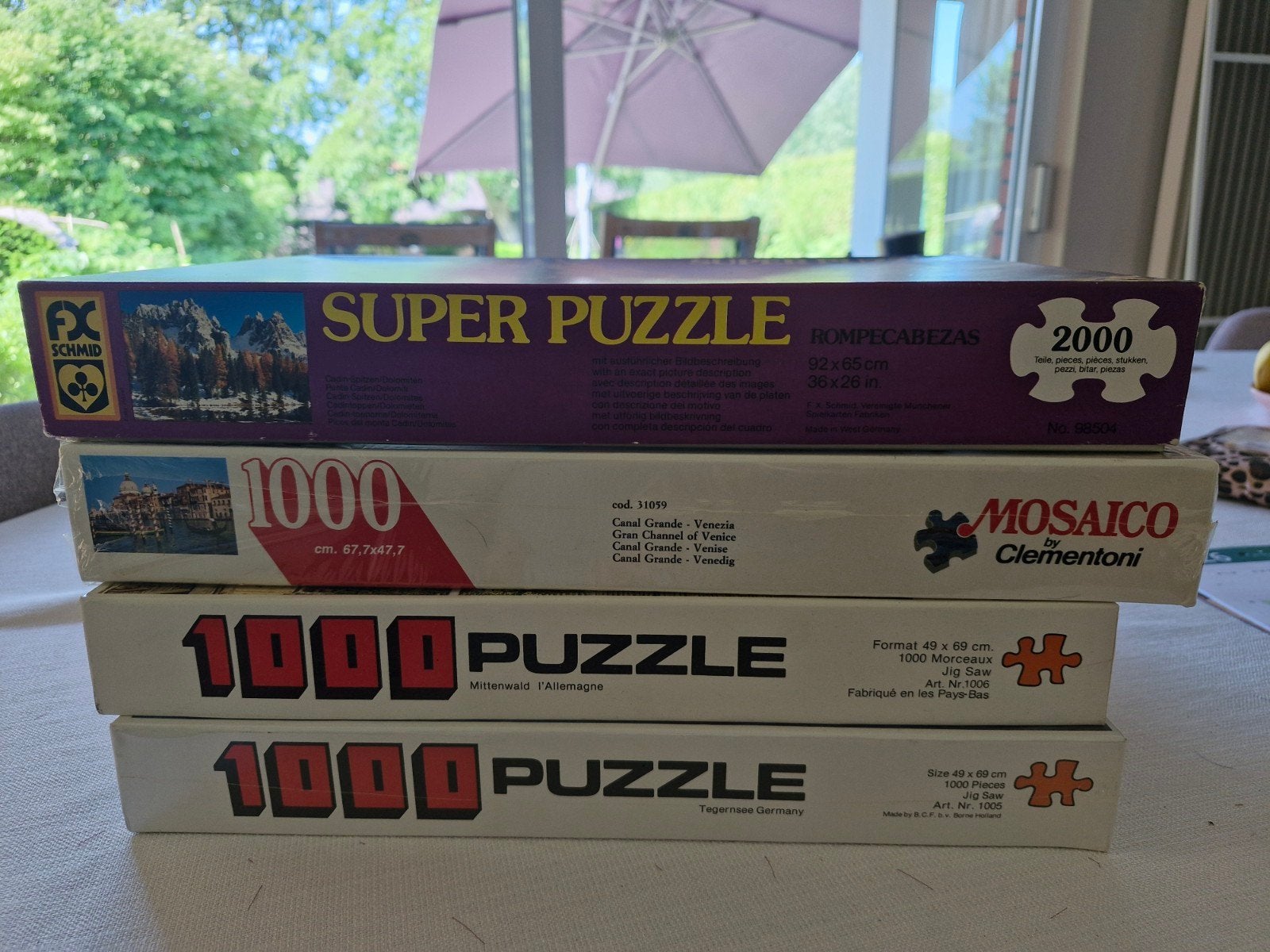 Puzzles - 2 nouveaux puzzles - 2 puzzles ouverts, Enlèvement, 500 à 1500 pièces, Neuf, Puzzle