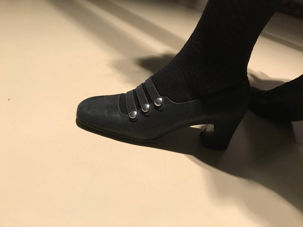 authenthieke schoenen jaren'50 of '60?, Kleding | Dames, ANDERE, Zwart, Ophalen of Verzenden, Zo goed als nieuw