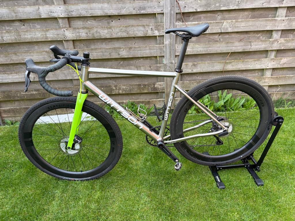 Titanium gravel met Classified systeem, Fietsen en Brommers, 28 inch, Heren, Zo goed als nieuw, Meer dan 20 versnellingen