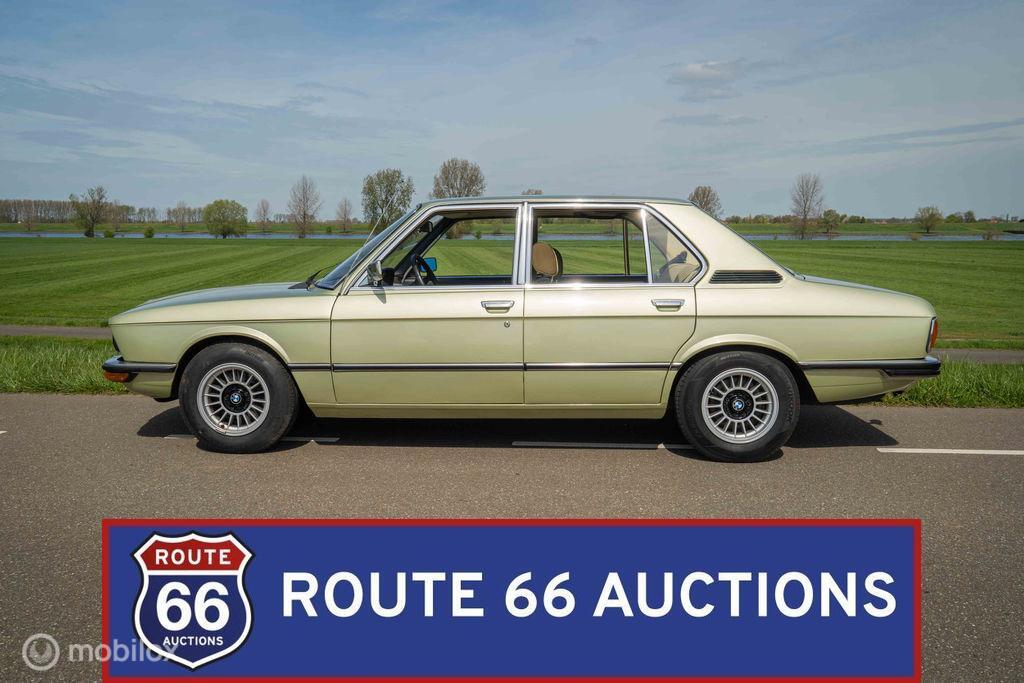 BMW 520 | 1978 | Route 66 Auctions, Auto's, Oldtimers, Zwart, Bedrijf, Handgeschakeld, Overige carrosserie