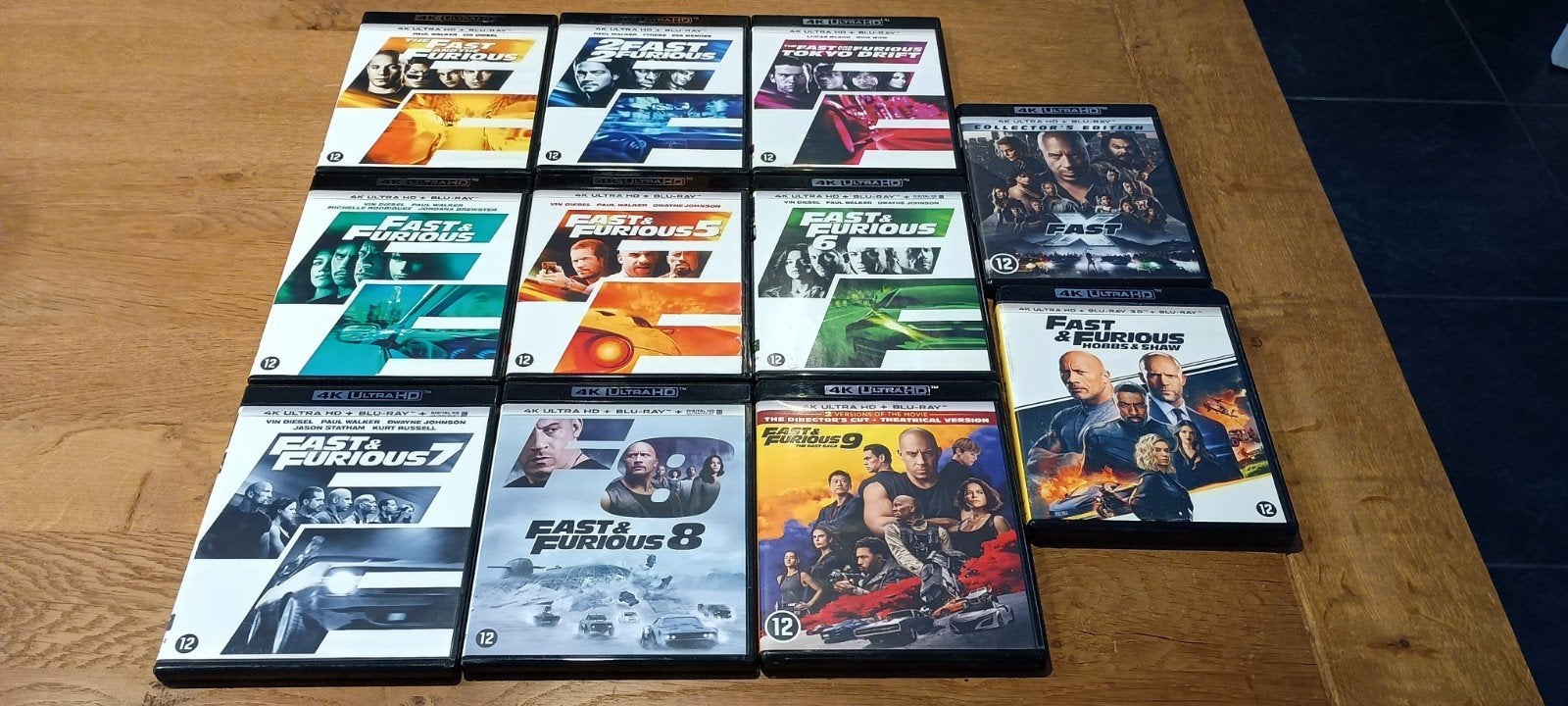 fast & furious alle 11 films in 4k GERESERVEERD, Cd's en Dvd's, Ophalen, Engels, Nederlands, 4K Ultra HD Blu-ray
