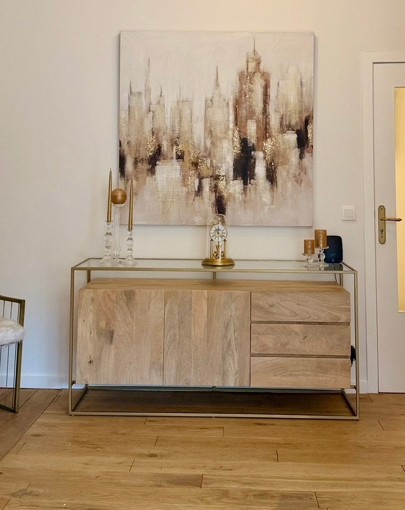 Buffet Maison du monde, Maison & Meubles, Armoires | Dressoirs, Comme neuf, Verre, Enlèvement