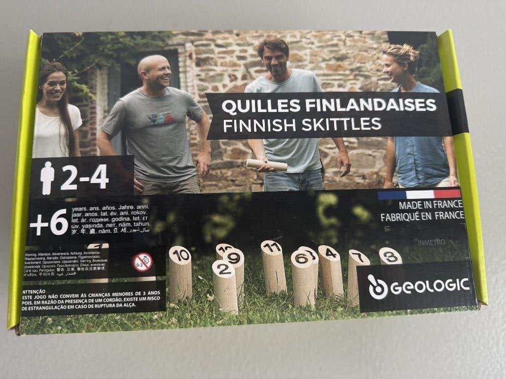 Finnish Skittles - houten werpspel  - nieuw en ongeopend!, Enlèvement, Neuf