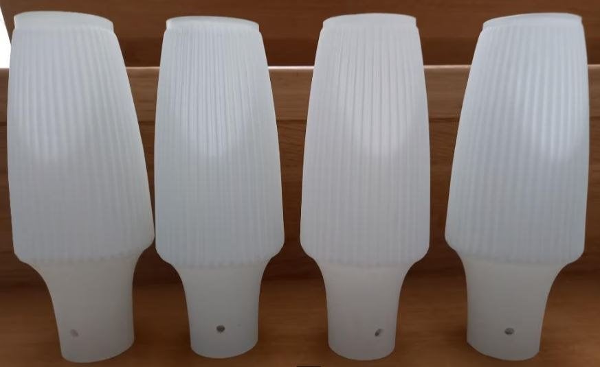 lampenkapjes melkglas opaline, Ophalen, Zo goed als nieuw, Glas