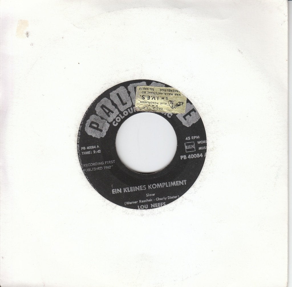 Ein kleines Kompliment van Louis Neefs, Cd's en Dvd's, Vinyl Singles, Pop, 7 inch, Verzenden