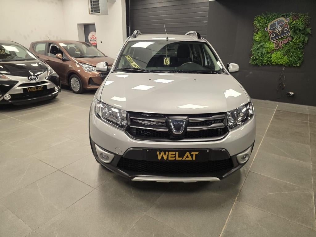 DACIA SANDERO STEPWAY BENZINE/53.000 KM/TOP STAAT, Auto's, Euro 5, Zwart, Bedrijf, Sandero