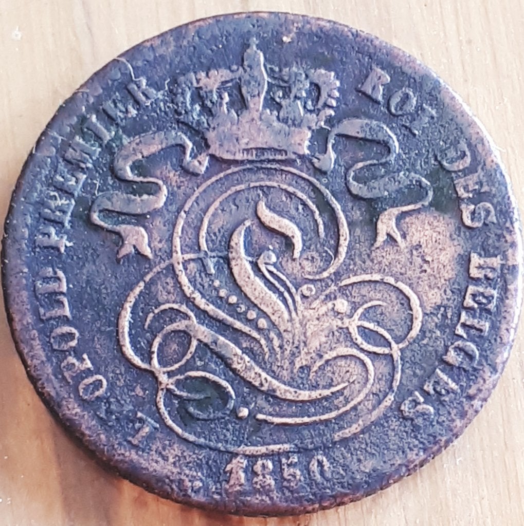 BELGIË : 1 CENT 1850 KM 1.2, Ophalen of Verzenden, Overig, Losse munt