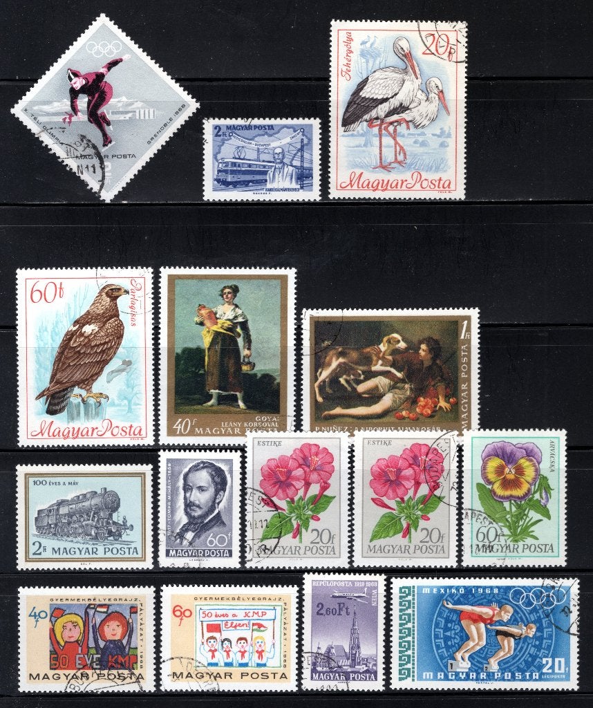 HONGARIJE Lot 1968 gestempeld, Verzenden, Gestempeld
