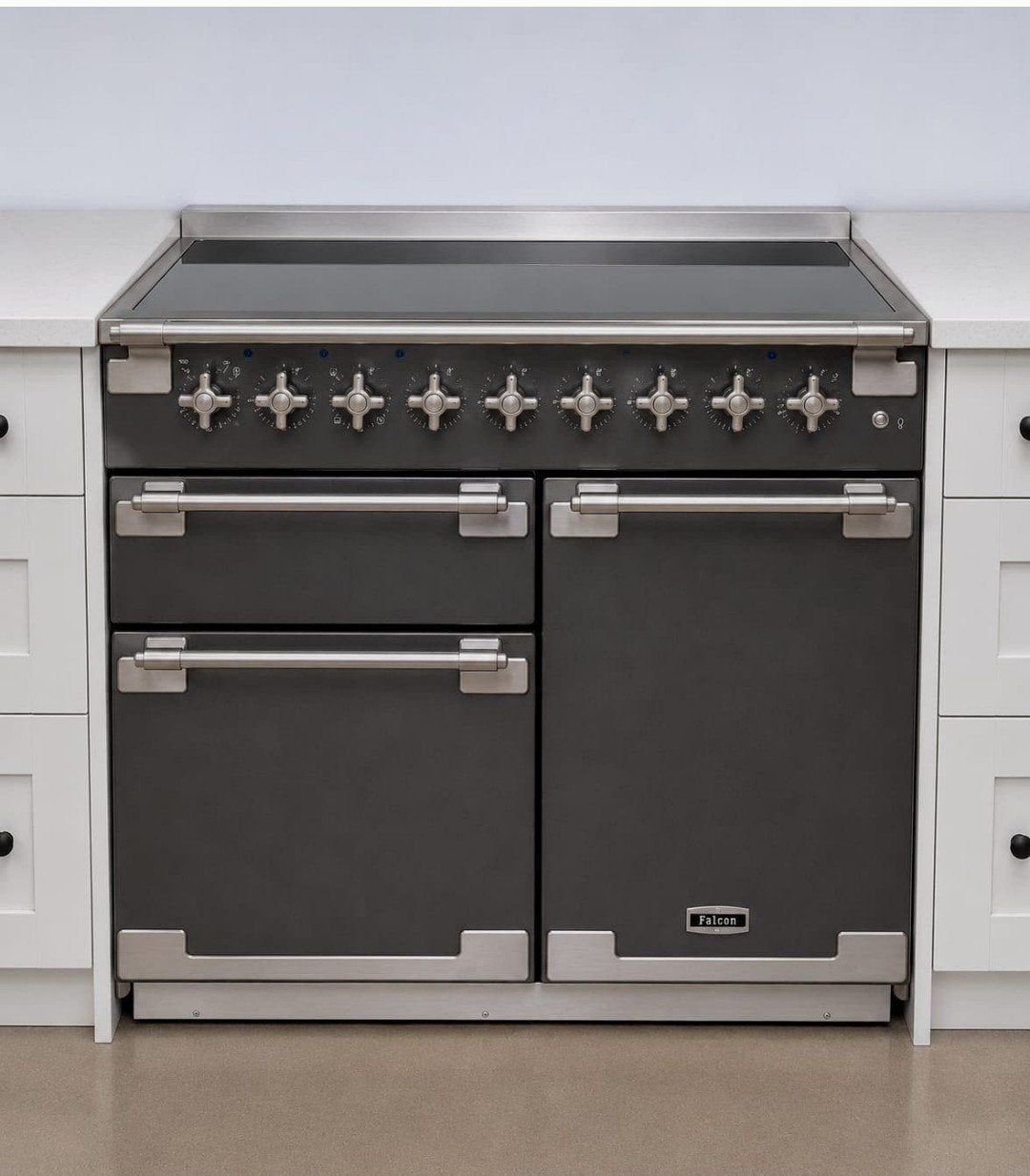 nieuw!! Falcon elise inductie fornuis met 3ovens, 90cm, Elektronische apparatuur, Fornuizen, Nieuw, Energieklasse A of zuiniger