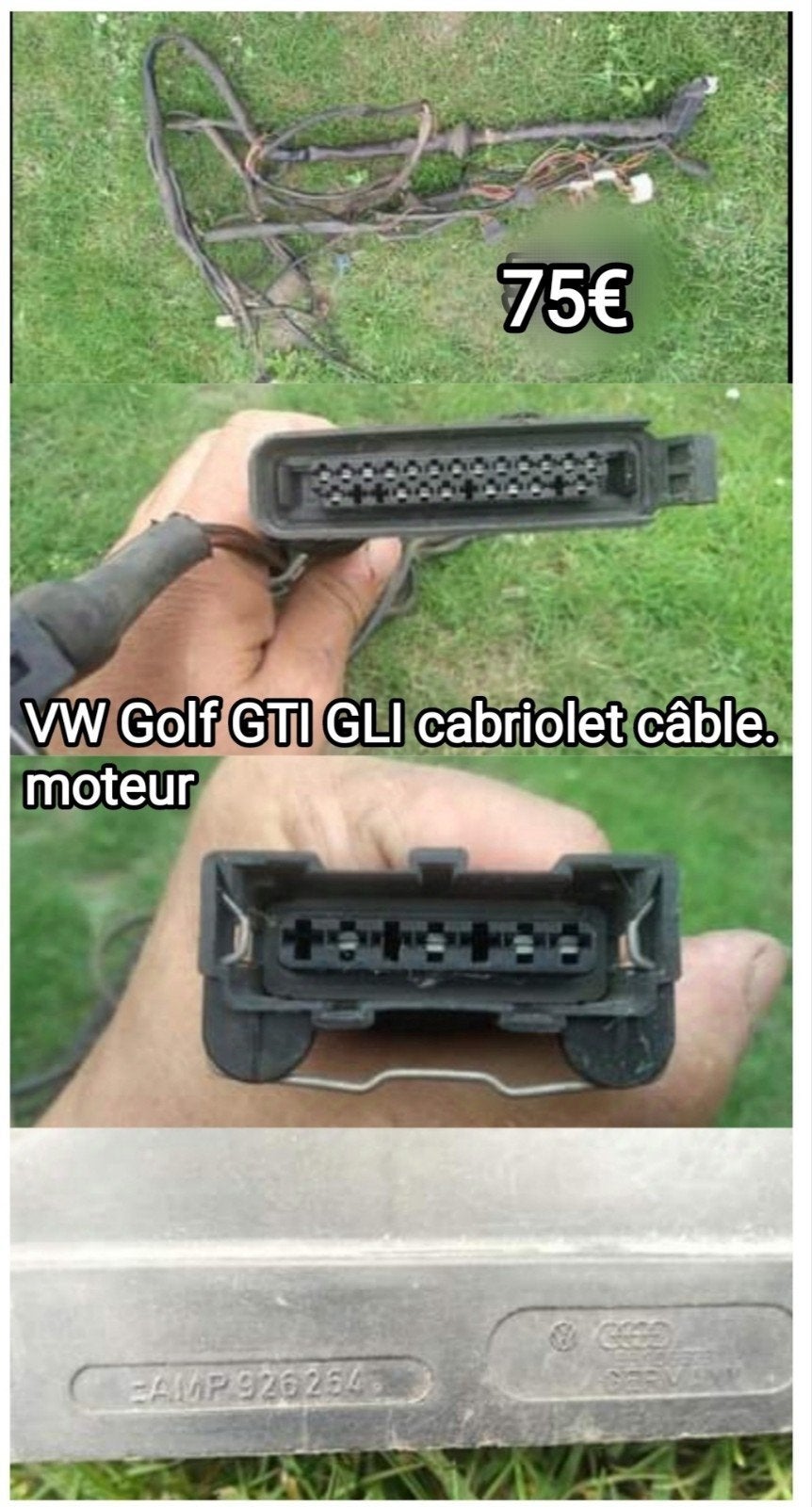 Golf1 GTi cabriolet 18cc GLi besturingseenheid voor elektris, Ophalen, Gebruikt, Volkswagen