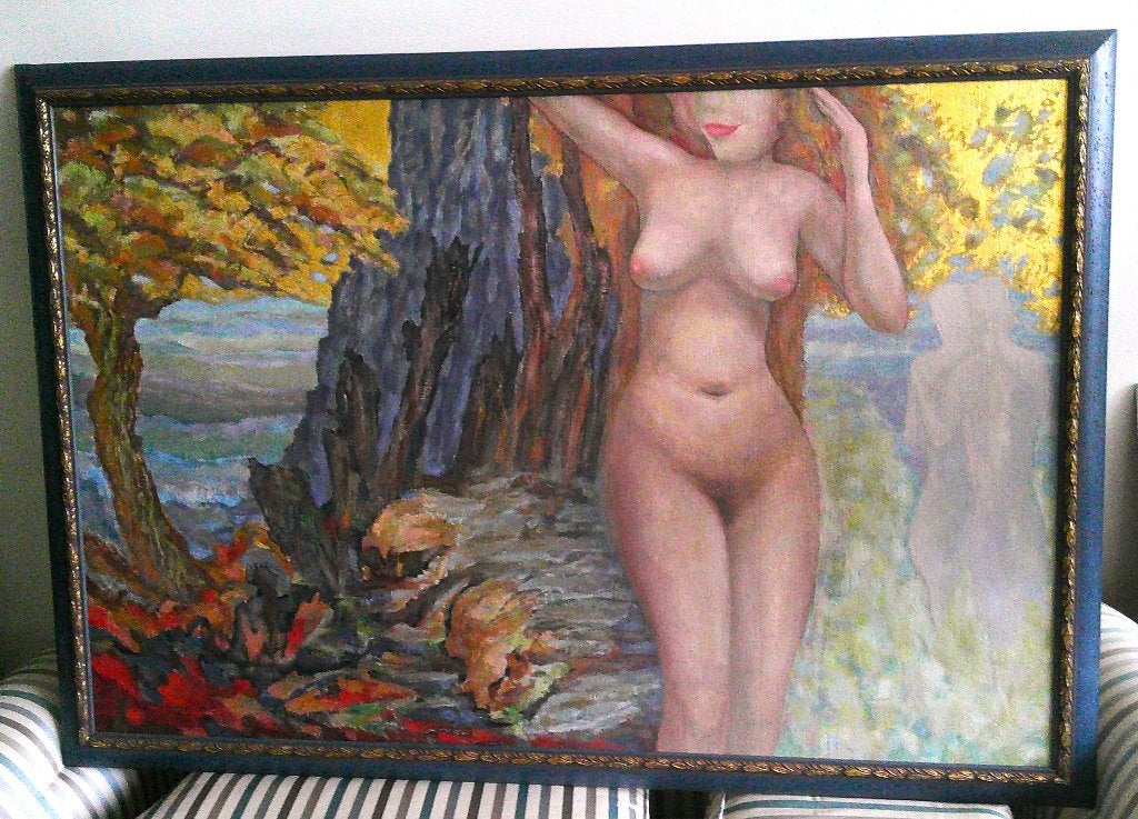 BIG) - Nu dans les bois - Georges André Klein (1901-1992), Antiquités & Art, Art | Peinture | Classique, Portrait ou Personnes