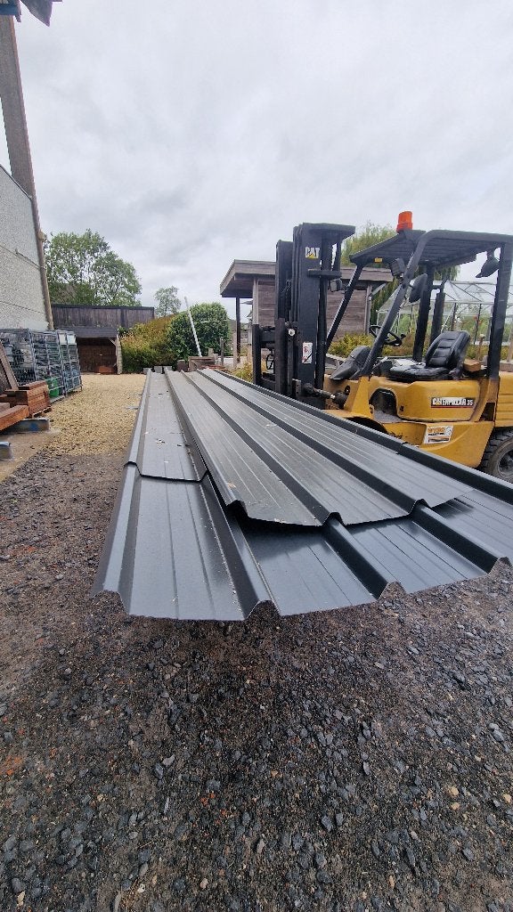Geïsoleerde dakplaten, 10 tot 15 m², Zwart, Nieuw, Metaal