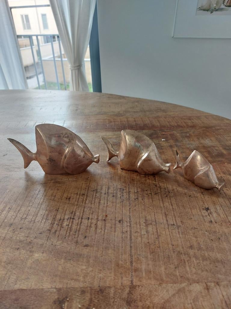 3 poisson on bronze, Antiquités & Art, Enlèvement