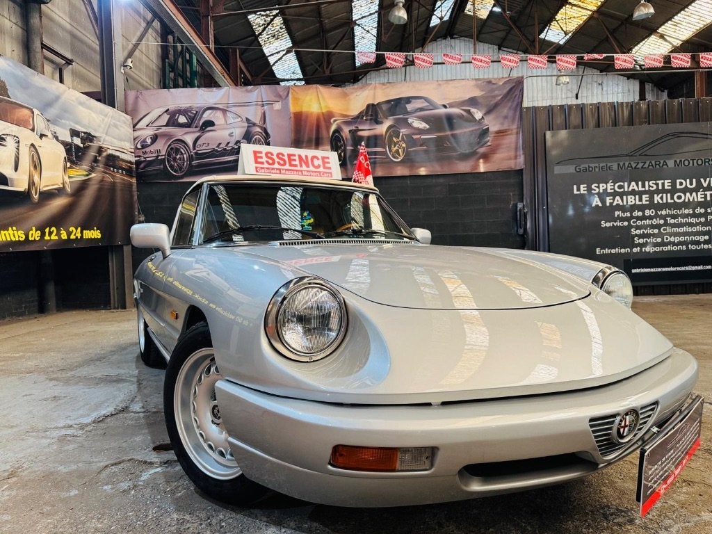 Alfa Romeo Spider 2.0i Cabriolet GTA Cuir, Autos, Argent ou Gris, Achat, Entreprise, Boîte manuelle