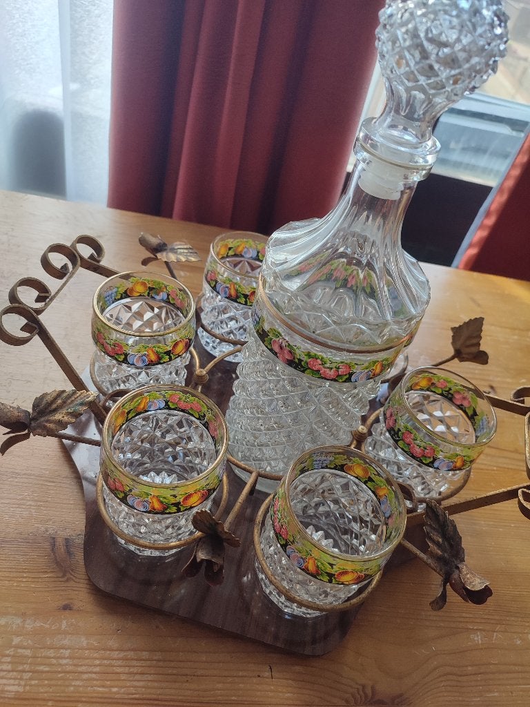 VINTAGE - Service à liqueurs Italien (années 60/70), Enlèvement ou Envoi