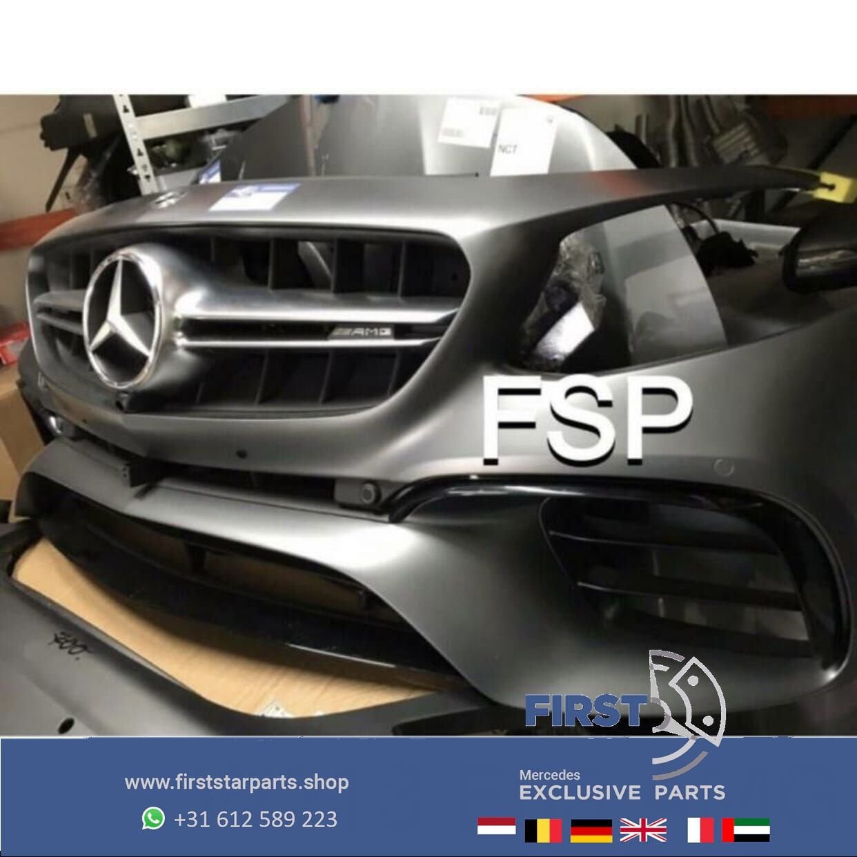 W213 S213 E63 AMG VOORKOP Mercedes E Klasse 2020 63 S AMG FR, Auto-onderdelen, Gebruikt, -, Voor, Ophalen of Verzenden
