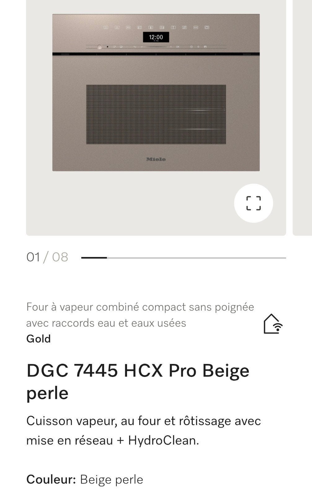 MIELE stoomoven gecombineerd met traditionele gerechten. NEG, Ophalen, Nieuw