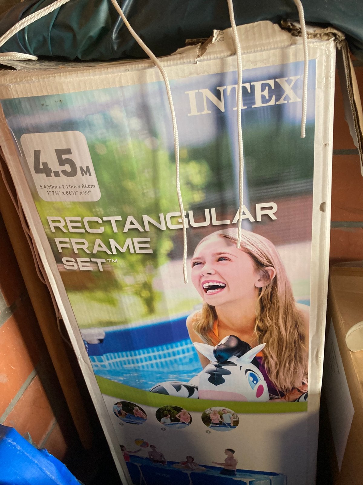 Intex zwembad 4,5m op 2,20m en 84 cm hoog, Ophalen, Gebruikt, 200 tot 300 cm, 80 tot 120 cm