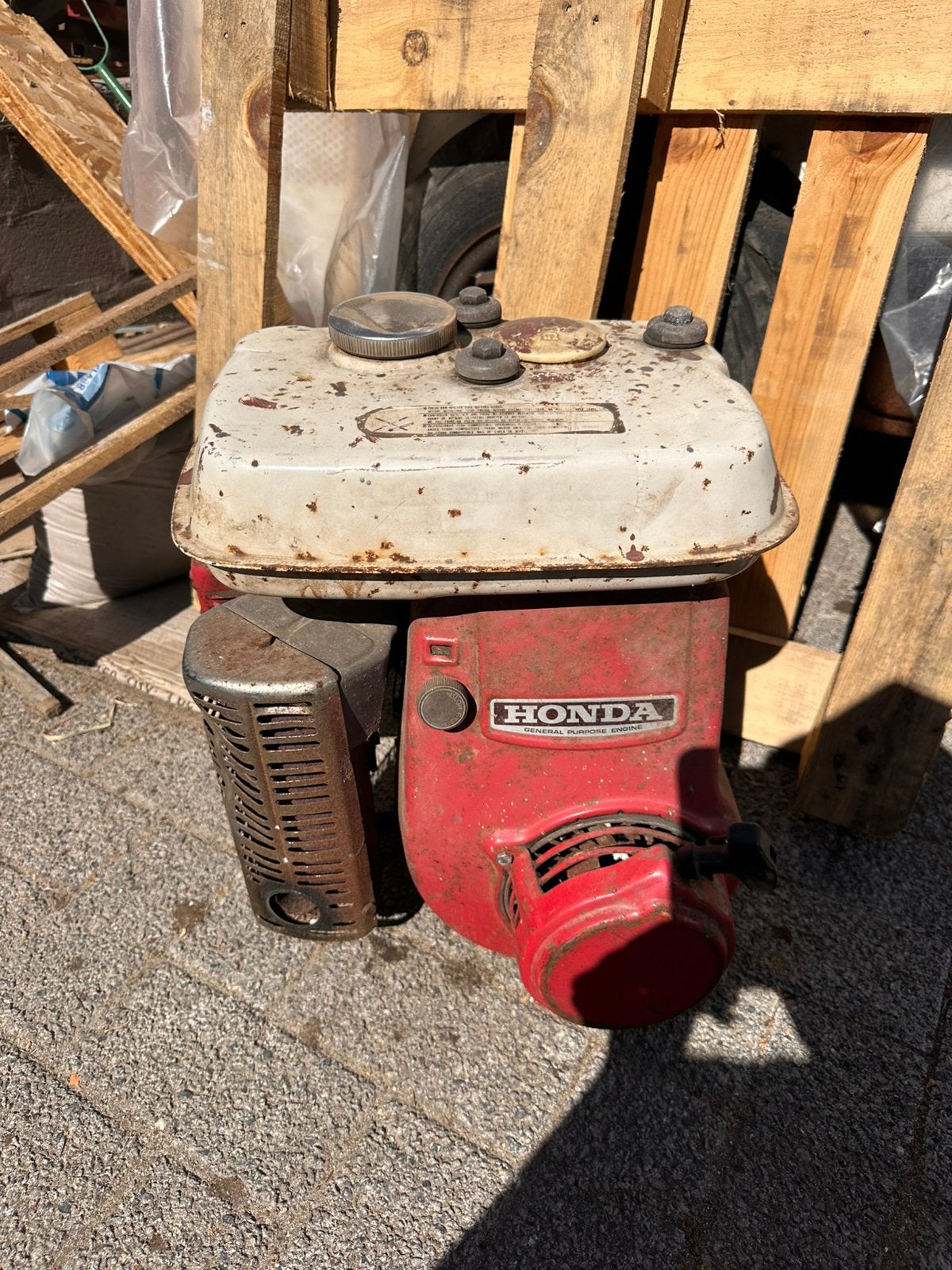 Vintage Honda generator., Doe-het-zelf en Bouw, Aggregaten, Ophalen, Gebruikt, Minder dan 5 kVA, Benzine